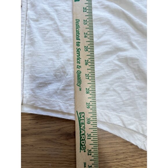 Soft Surroundings Size XL Danielle Cream Sleeveless Tunic Top Buttons Lagenlook - Picture 4 of 15